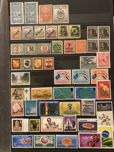 Markalar: Tək tək markalar 1 manat, bloklar 6 manat — 7