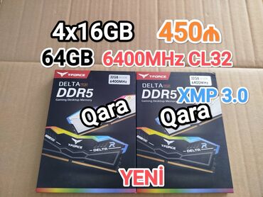 masa üsdü kompüter: Operativ yaddaş (RAM) Team Group, 32 GB, > 4000 Mhz, DDR5, PC üçün, Yeni