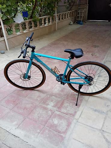 Şəhər velosipedləri: Şəhər/fitness tipli velosiped – GERM markası, turkuaz rəng. Qiyməti — 2