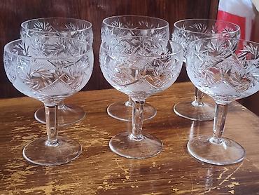 Наборы посуды: Набор бокалов из стекла/хрусталя. - Комплект №1: 6 высоких бокалов на — 18