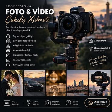 Фотографы, видеооператоры: Peşəkar Foto və Video Çəkiliş Xidməti Xüsusi anlarınızı estetik və — 1