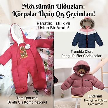 qız ucun paltar: Uşaq üçün qış puffer gödəkçə - Model: Smile Fashion kapüşonlu puffer — 1