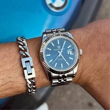 Ručni satovi: PAGANI DESIGN PD-1645 - 42mm -Plava-Rolex Datejust-Automatik Potpuno — 10