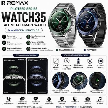 Акылдуу сааттар: REMAX WATCH35 Piloteer Series — умные часы с полностью металлическим — 1