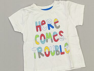 koszula biała dziecięca: Koszulka, 6-9 m, stan - Dobry