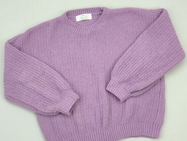 liliowy sweterek: Sweterek, H&M, 10 lat, 134-140 cm, stan - Dobry