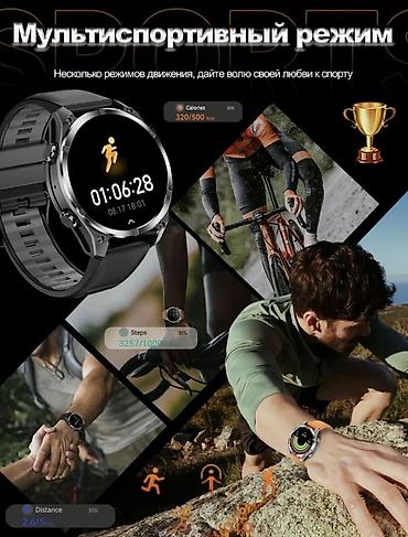 Беспроводные вакуумные наушники: Смарт-часы HD300 1,43 дюйма AMOLED AI GPT со светодиодной подсветкой — 17
