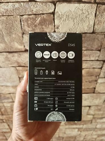 memory stick: Vertex D545 mobil telefon Xüsusiyyətlər: - 2.4" QQVGA ekran — 2