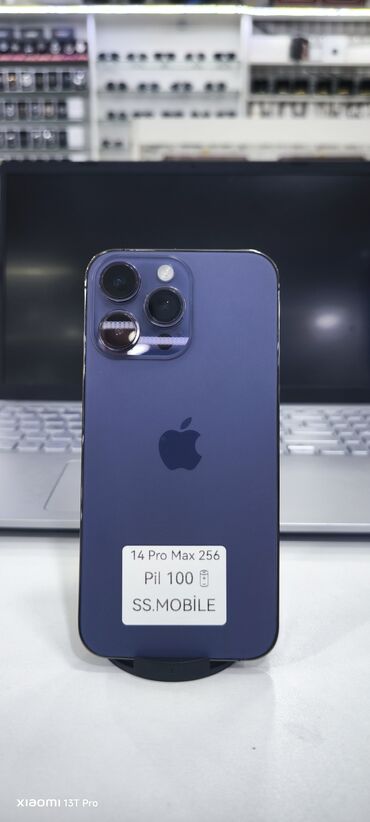 iphone 14 pro maxs: IPhone 14 Pro Max, 256 GB, Deep Purple, Face ID