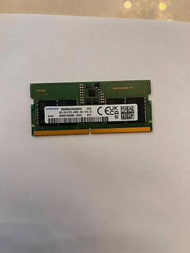 kompüter satisi: Operativ yaddaş (RAM) Samsung, 8 GB, > 4000 Mhz, DDR5, Noutbuk üçün, İşlənmiş — 6