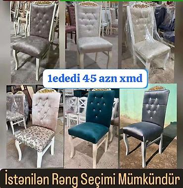 ev stul: Mətbəx və qonaq otağı üçün klassik dizaynlı yumşaq stullar - Yüksək — 1