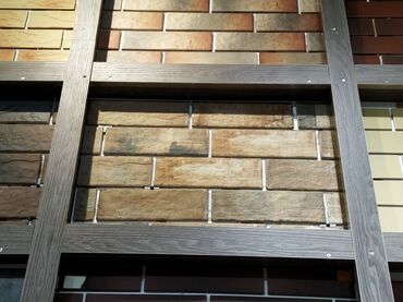 Напольные покрытия: Fasad və interyer üçün dekorativ klinker/daş görünümlü üzlük panelləri
