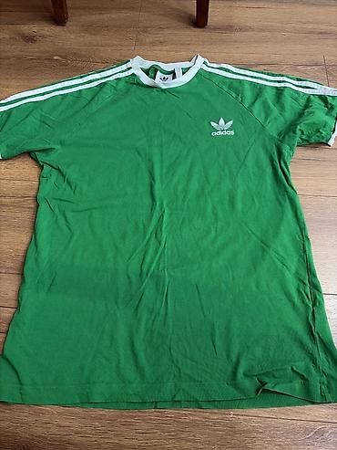 Kişi geyimləri: Futbolka, Adidas, M, rəng - Yaşıl — 1