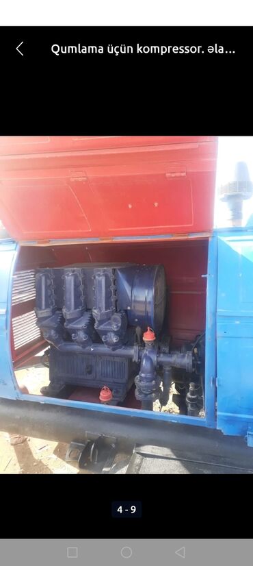 Kompressorlar: Sürülə bilən qumlama (sandblasting) üçün dizel hava kompressoru - — 6
