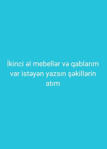 2 ci əl mebellər: İkinci əl mebellər və qablar satılır. Ətraflı məlumat və şəkillər üçün