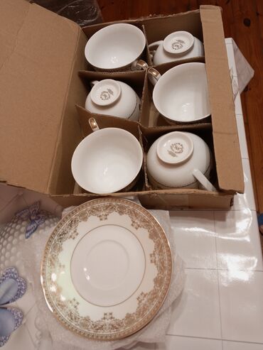 Fincanlar: Fincanlar, rəng - Qızılı, 6 ədədli dəst, Türkiyə — 11