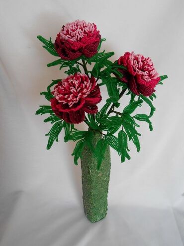 Декоративные цветы: Изготавливаю деревья и цветы из бисера все ручная работа. на — 13