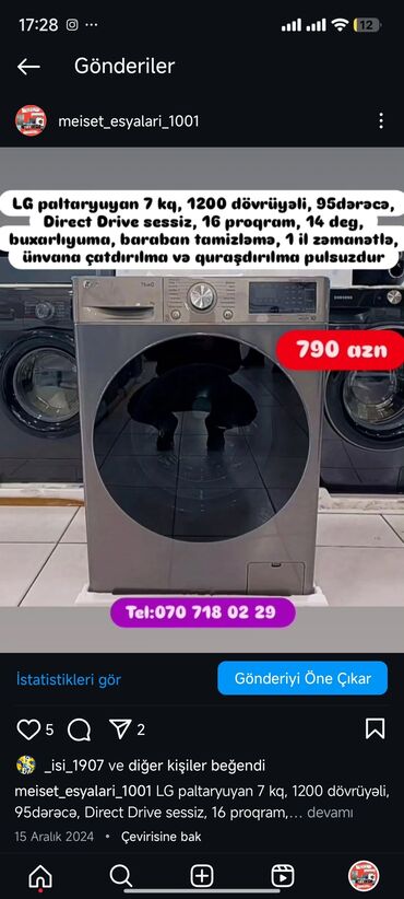 Paltaryuyan maşınlar: Paltaryuyan maşın 6 kq -da lalafo.az — 26 Paltaryuyan maşınlar: Paltaryuyan maşın 6 kq — 26