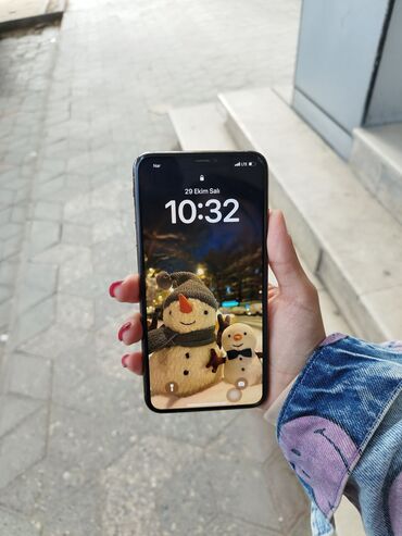 Apple iPhone: IPhone Xs Max, 256 GB, Qızılı, Zəmanət, Barmaq izi, Face ID