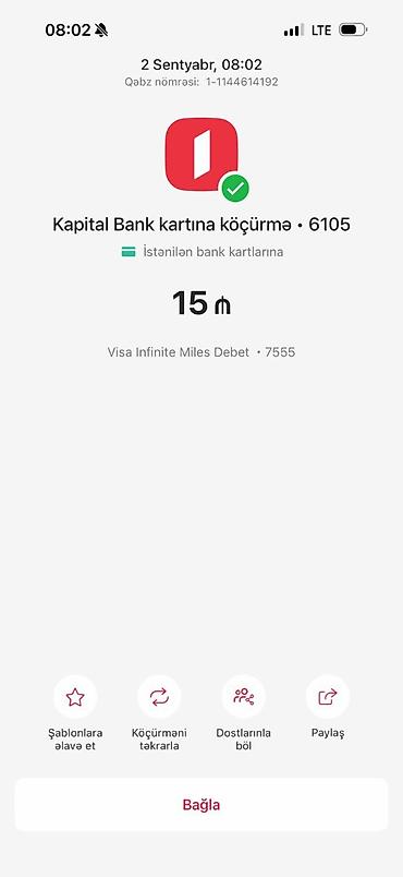 Xidmət: Bakı şəhər küçə parklanmasına (AYNA) SMS/mobil tətbiq ilə
