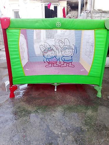 islenmis usaq manejleri: Uşaq oyun manesi / playpen - Rəngarəng dizayn: qırmızı-yaşıl-göy-sarı — 3