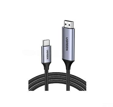 Ugreen MM142 USB-C to HDMI Cable Aluminum Shell 1.5m Gray Black Bütün