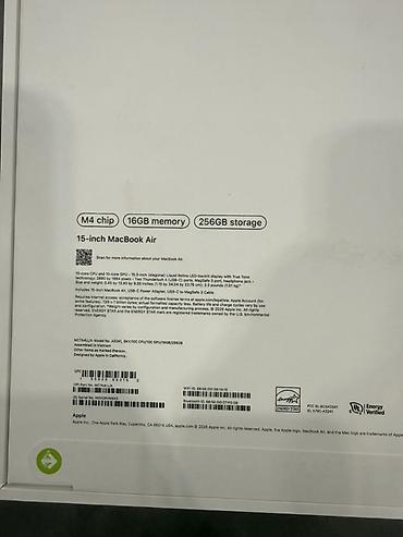 macbook air 2022: MacBook Air 15" (2025) в коробке Основные характеристики: - Чип Apple — 3