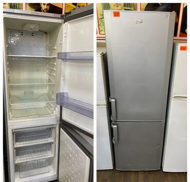 Кухонные плиты и варочные поверхности: Б/у 2 двери Beko Холодильник Продажа, цвет - Серебристый