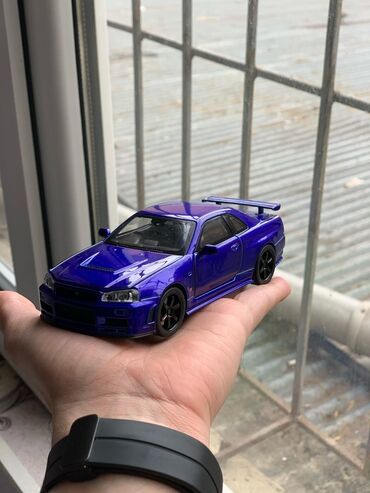 Oyuncaqlar: Dəmir maşın. Nissan Skyline GTR (R34). heç bir cızığı yoxdur