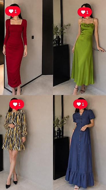 mango s: Повседневное платье, Короткая модель, Атлас, Трапеция, Все размеры — 1