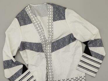 białe bluzki haftowana: Kardigan, Shein, XL, stan - Dobry