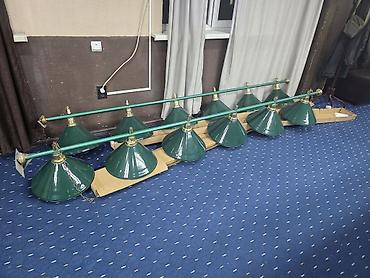 бильярдный стол трансформер: Подвесные светильники для бильярдного стола (2 планки по 5 плафонов) — 1