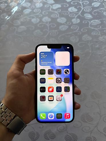 iphone 19: IPhone 13, 128 GB, Midnight, Simsiz şarj, Face ID — 2
