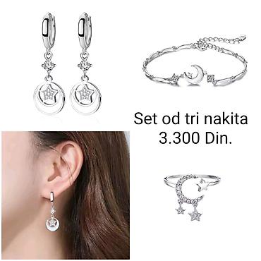 harry potter sat 1: Elegantni posrebreni set od tri nakita sa žigom S925 od hirurskog — 1