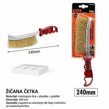 KMT Nož četka 9363508 Opis: Praktična žičana četka za domaćinstvo