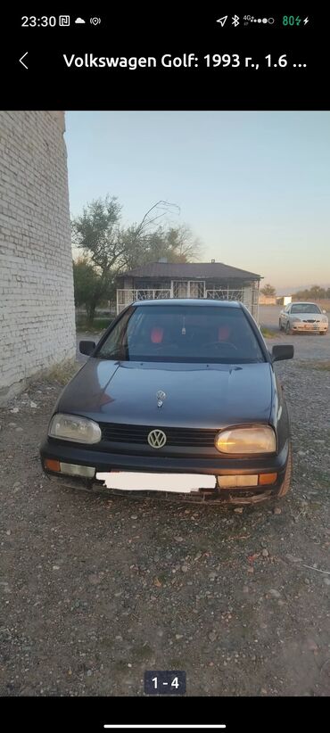 Volkswagen: Volkswagen Golf: 1993 г., 1.6 л, Механика, Бензин, Хэтчбэк