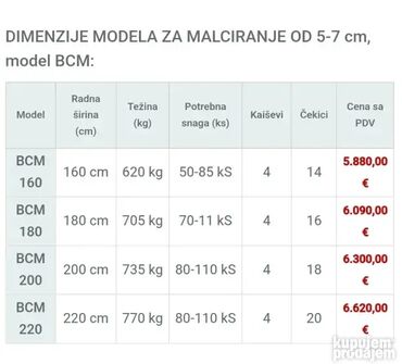 Poljoprivredne mašine: ITALIJANSKI TARUP BCL | MALČER | UDARNI ČEKIĆARTarup ili Malčer — 9