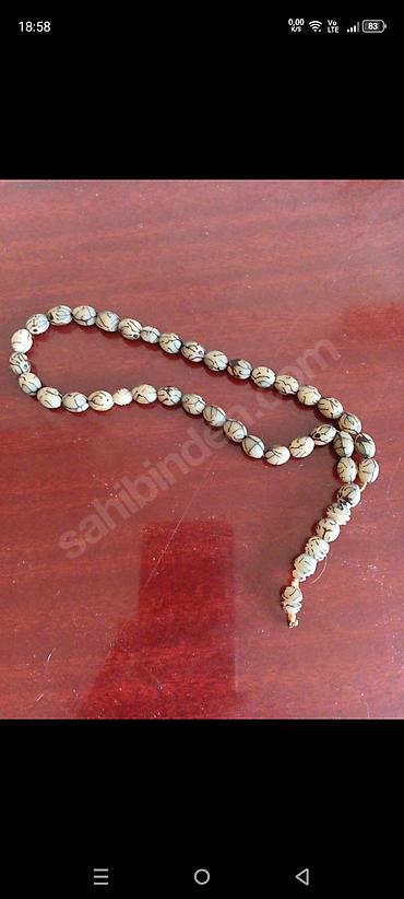tesbeh sekilleri: Məhsul: Təsbeh 1 ədəd - Material: Ağ-krem rəngli Kıbrıs kipr durma — 10