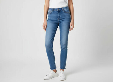 ubrania z hello kitty: H&M, Jeansy damskie, rozmiar S