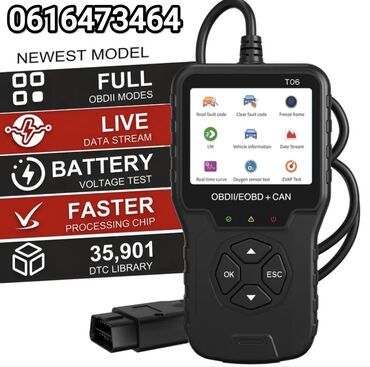dizalica za auto na vazduh: Novo- T06 OBDII / EOBD + CAN Dijagnostika Funkcije: Čitanje kodova