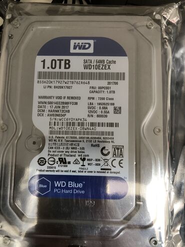 Жёсткие диски (HDD): Жёсткий диск (HDD) Seagate, 1 ТБ, 3.5", Новый