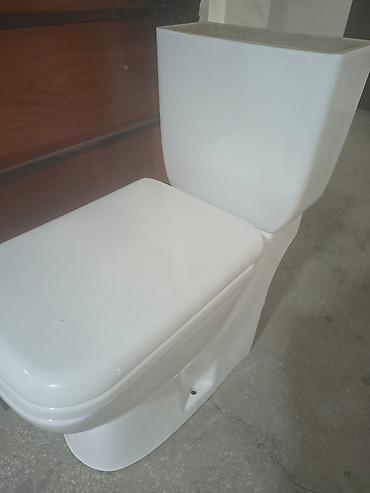 шкаф в ванную: Hamam üçün lavabo və şkaf dəsti - Rəng: ağ - Üst hissə: keramika — 9