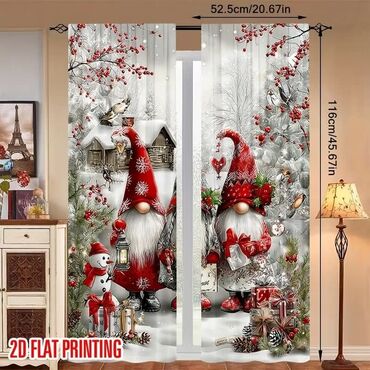 Praznična dekoracija: Novogodišnje zavese Cena 1700din/2kom kao na slici Poručuje se — 12