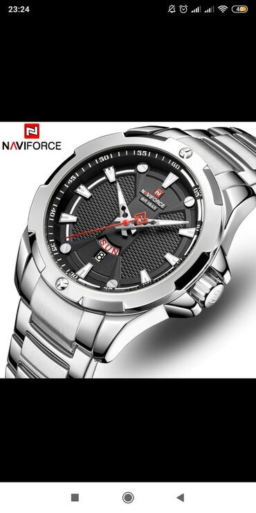 topdan saat: Новый, Наручные часы, NaviForce, цвет - Серебристый