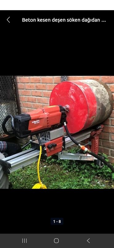 Beton işləri: Beton kəsimi və dəlik açma xidməti - Armaturlu beton, monolit, kərpic — 4