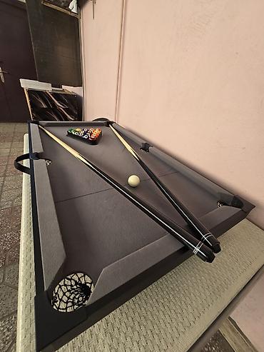 bilyard şarları: 🔸️Uzunluq: 118 cm 🔸️En: 64 cm 🔸️Çəki: 14 kg Stolüstü, stolustu — 2