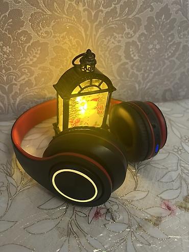 Qulaqcıqlar: Bluetooth qulaqlıq – over-ear model, qara-qırmızı dizayn — 1