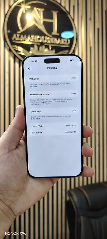 usb iphone: IPhone 16 Pro Max, 256 GB, Black Titanium, Face ID, Sənədlərlə, Zəmanət — 3