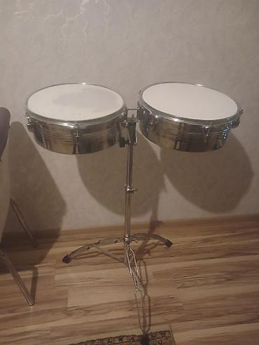zerb aleti: Timbal cütlüyü (Timbales) – metal korpuslu, xrom örtüklü, tənzimlənən — 1