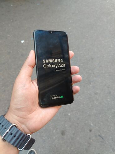 Samsung Galaxy A20, 32 GB, rəng - Qara, Barmaq izi